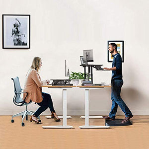 Alloyseed Standing Desk, 33" Height Adjustable Sit Stand Up Desk Converter Ergonomic Sit Stand Gas Spring Riser Height Levels Workstation Desk