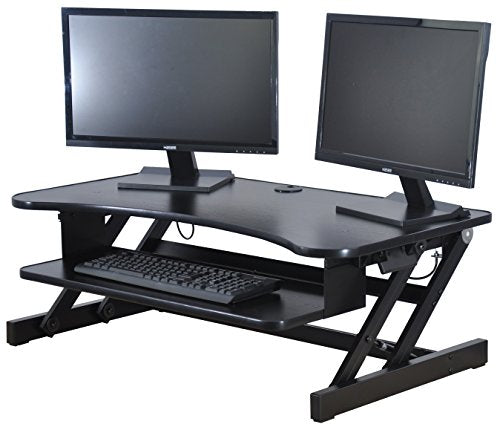 Lorell LLR99759 Deluxe Ergonomic Sit-to-Stand Monitor Riser