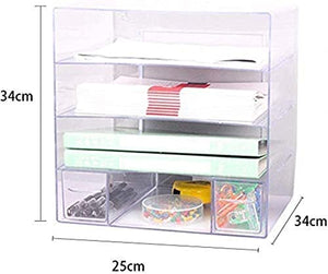 None File Storage Cabinet Plastic Desktop Holder - Home Office Furniture