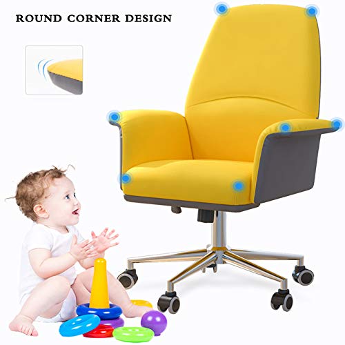 PENGJIE Ergonomic Swivel Office Chair Liftable Ergonomic Computer Chair Home Rotating Office Chair Student Dormitory Study Sofa Chair Desk Chair,68 X 47 X 110 cm Easy to Assemble