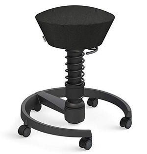 Aeris Swopper Air New Edition Ergonomic Stool with Castors - Dynamic Office Chair for Healthy Back - 17.7-23.2" Standard Height
