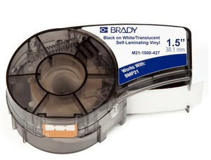 Brady M21-1500-427-6PK Label Cartridge for BMP21 Series Printers White (6 per Zack Pack)