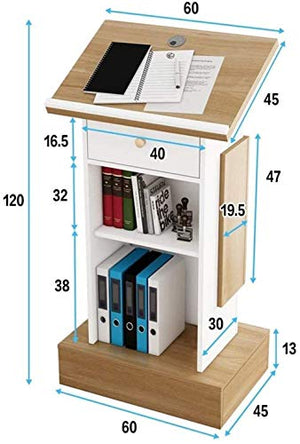 CAMBOS Lectern Podium Stand - Simple Modern Floor Lecture Table