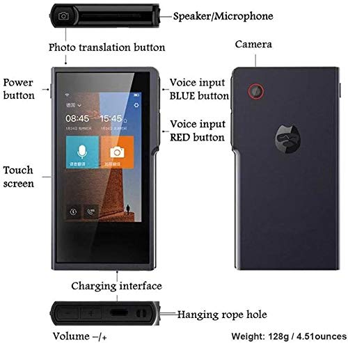 Sogou Pro Smart AI 42 Kinds Language Mutual Translator with 3.1" Touch Screen and Offline & Picture Translating Support Arabic English Spanish German etc Instant Real Time