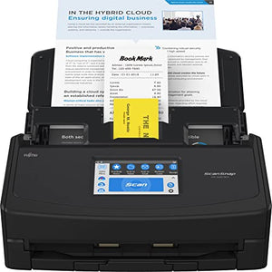 ScanSnap iX1600 Premium Color Duplex Document Scanner with 4-Year Protection Plan, Black