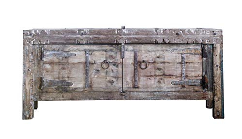 Creative Co-Op Wood & Metal Console with Shelves (each will vary)