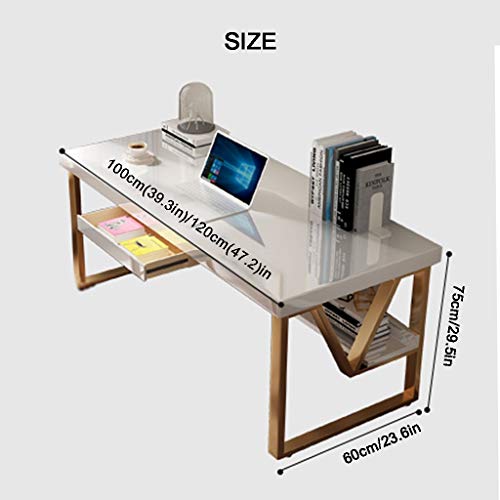 Desks Simple Laptop Desk,Table PC Office Workstation,Work Table for Office,Wedding Reception Table,Modern and Simple Nordic Style, Suitable for Family Bedroom Study Office