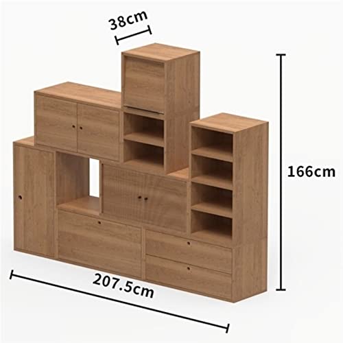 Generic Combination Module Cabinet MINGPING (Color: Combination F 207.5x38x166cm)
