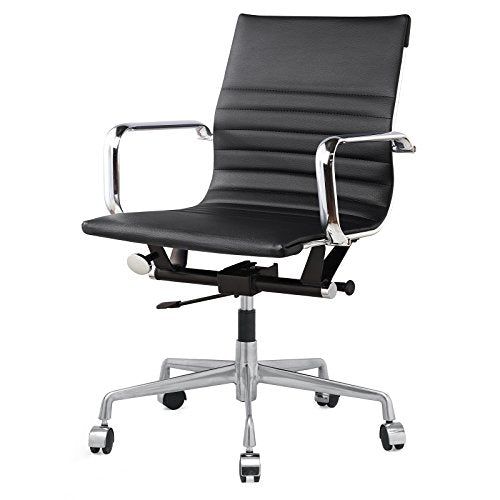 Meelano 348-BLK M348 Home Office Chair, Black