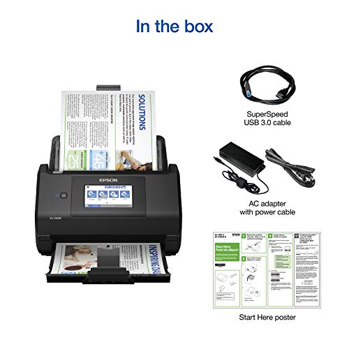 Epson Workforce ES-580W Wireless Color Duplex Desktop Document Scanner (Renewed)