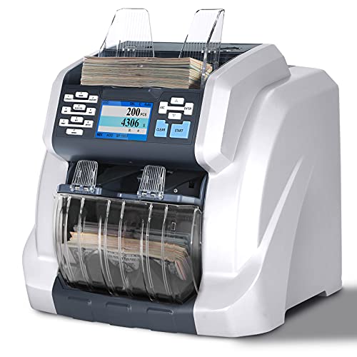RIBAO 58PLUS Printer and BCS-160 Two-Pocket Mixed Denomination Money Counter