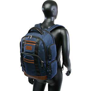 ORIGINAL PENGUIN Peterson Backpack Fits Most 15-inch Laptop and Notebook, Navy, One Size