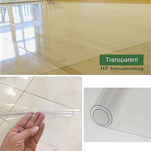 JYDQM Clear Vinyl Runner Rug Carpet Protector 2mm Thick - 120x600 Size