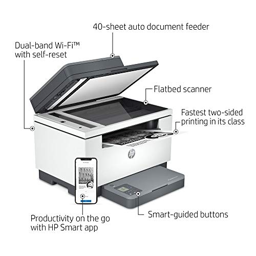 HP LaserJet MFP M234sdw Wireless Black & White All-in-One Printer, with Fast 2-Sided Printing (6GX01F)