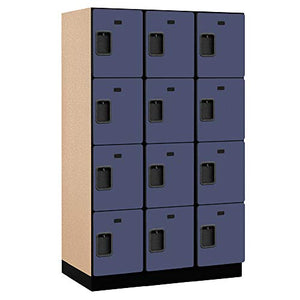 Salsbury Industries 6-Feet High 4-Tier Blue Designer Wood Locker