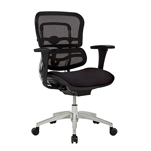 Realspace WorkPro® 12000 Series Ergonomic Mid-Back Chair, Black, BIFMA Compliant