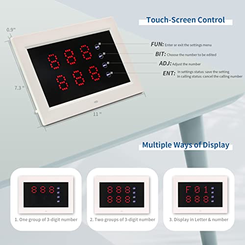 WNKRUN Caregiver Pager System with Display Receiver, Watch Pagers, Signal Amplifier, and Call Buttons