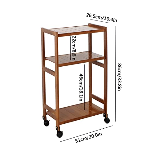 HIHELO CPU Stand Computer Tower Cart with Wheels Under Desk CPU Tray (Color : B)