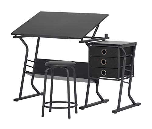 SD STUDIO DESIGNS Eclipse Craft Center in Black / Black 13365