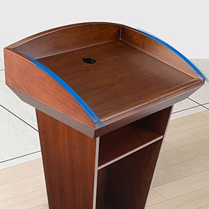 None Hardwood Standing Full Lectern