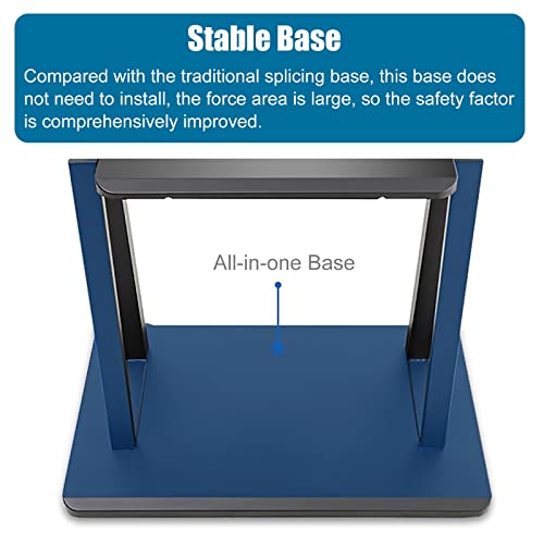 Generic Mobile TV Floor Stand/Cart for 75/70/65/60 Inch Flat Screens, Black Metal Rolling TV Trolley