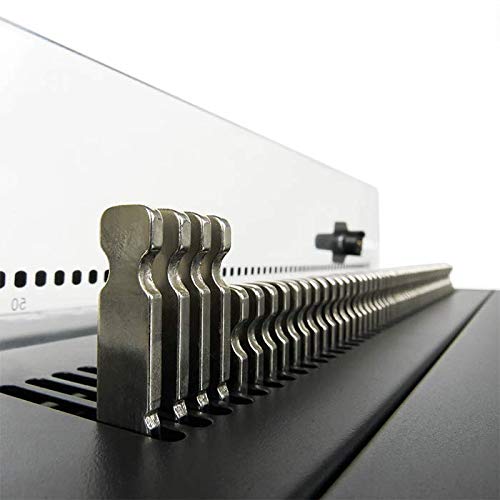 TruBind Spiral Coil Punch & Binding Machine - 4:1 Pitch Oval Holes - Electric Punch & Electric Coil Inserter - 25 Page Punch Capacity - Heavy Duty