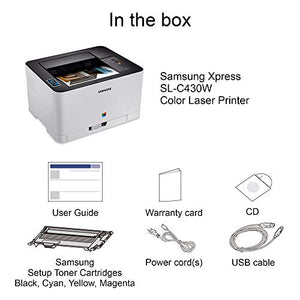 Samsung Xpress C430W Wireless Color Laser Printer with Simple NFC + WiFi Connectivity and Built-in Ethernet, Amazon Dash Replenishment Enabled (SS230G)