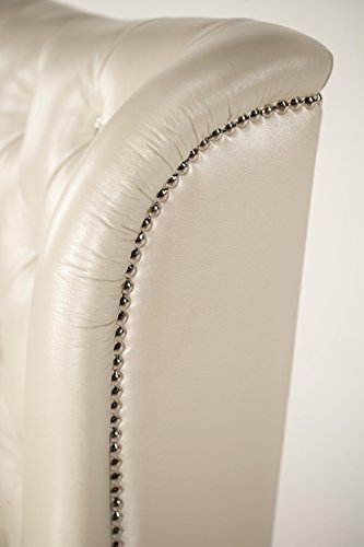 Michael Amini Hollywood Swank Desk Chair, Creamy Pearl