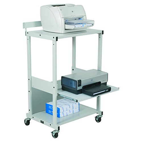 BALT 25983 Max Stax Dual Purpose Printer Stand, Three-Shelf, 25w x 20d x 42-1/2h, Gray