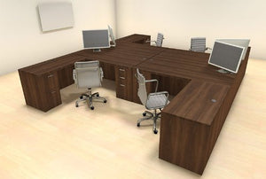 UTM Furniture Modern Executive Office Workstation Desk Set, CH-AMB-F24