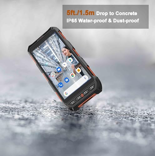 Vanquisher Android 13 Handheld Mobile Computer with Honeywell Barcode Scanner, 5.5" Touchscreen, WiFi & 4G LTE