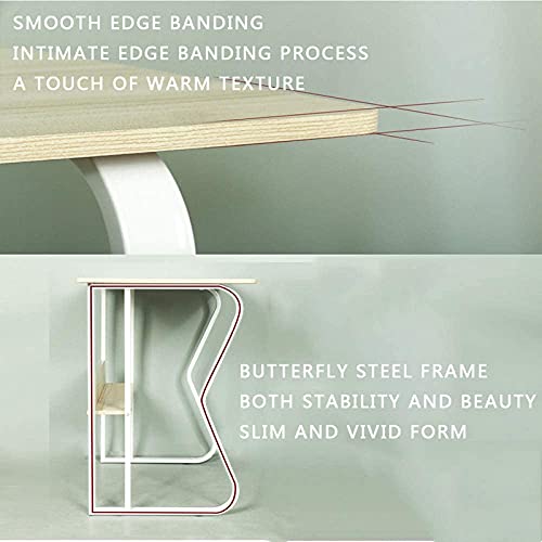 JCXT Computer-Desk Office Desk, Large PC Office Laptop Table, Multipurpose Home Wooden Office Meeting Table Workstation, for Office Living Room, Bedroom Easy to Assemble