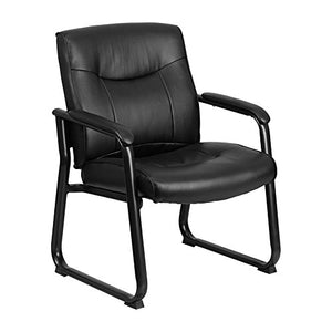 Flash Furniture HERCULES Series Big & Tall Black LeatherSoft Executive Side Reception Chair