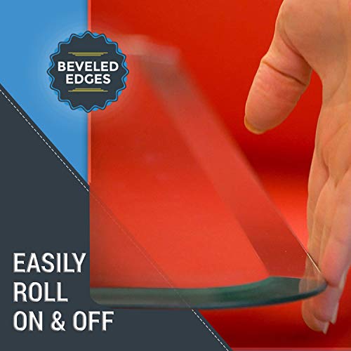 Clearly Innovative Glass Chair Mat - 45” x 53”, 1/4” Thick, Clear Tempered Glass