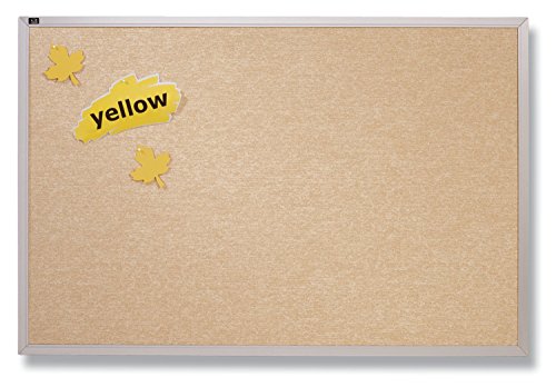 Quartet Vinyl Tack Bulletin Board with Anodized Aluminium Frame, 120 x 48 Inches, Antique White (VTA410W)