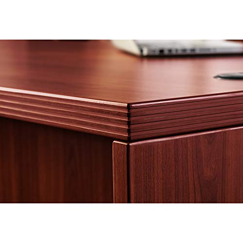 Lorell LLR34306 Chateau Series Mahogany Laminate Desking Credenza