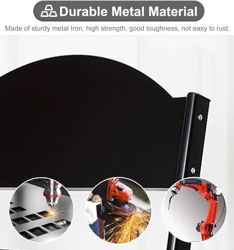 EkiDaz Magazine Rack Floor Standing Metal Display Stand - Black