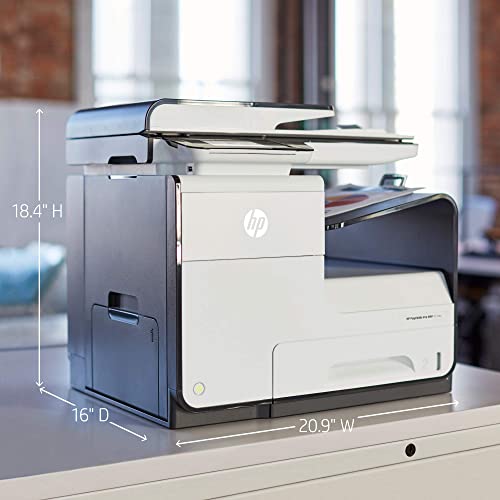 HP PageWide Pro 477dw Wireless Color Multifunction Printer - 55 ppm, 2400 x 1200 dpi, Auto Duplex, 50-Sheet ADF