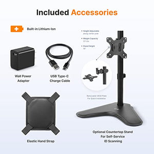 IDWare Visitor Management Bundle with 8" Android ID and Passport Scanner - Falcon with Tabletop Stand