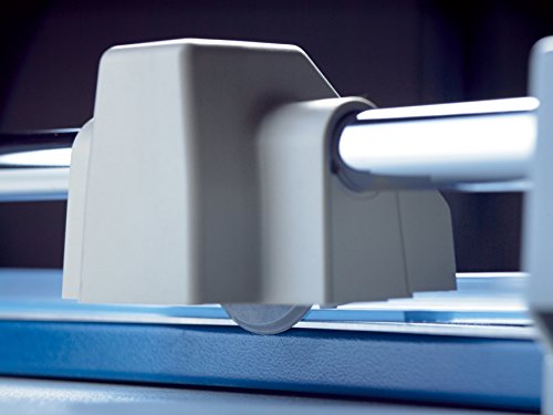 Dahle 556 Professional Rolling Trimmer, 37-3/4" Cut Length, 14 Sheet Capacity, Self-Sharpening, Automatic Clamp, German Engineered Paper Cutter, Blue, Gray (00556-21248)