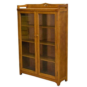 Crafters and Weavers Mission Bookcase/Curio Cabinet - Michael's Cherry