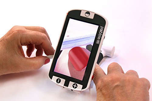 Enhanced Vision Pebble Portable Video Magnifier - Pebble Portable Video Magnifier - 4.3" viewing screen - PEBBLE