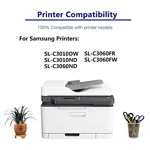 2-Pack (Black) Compatible Printer Cartridge (High Yield) Replacement for Samsung CLT-K503L CLT-503L 503L Toner Cartridge use for Samsung SL-C3010DW C3010ND, SL-C3060FR C3060FW C3060ND Printer