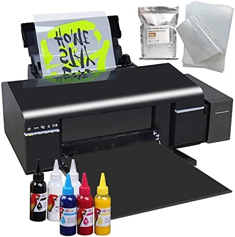 Generic DTF Printer Bundle with Ink and PET Film - Black Shirt Printing Machine