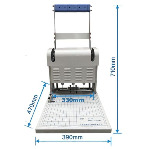 CHROX Electric Financial Binding Machine with Three-Hole Punching and Fast 15-Second Binding