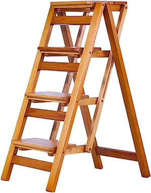 LUCEAE Four Step Folding Step Ladder for Office, Home, and Kitchen