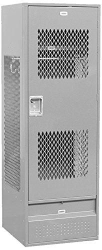 Salsbury Industries 72024GY-U Unassembled 6-Feet High 24-Inch Deep Standard Gear Metal Locker Ventilated Door, Gray