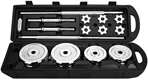 110 LB Adjustable Dumbbells Barbell Weights Set with Bar, for Indoor Body Workout Fitness Beginners Professionals Friendly, Home Gym Lifting Dumbbells Strength Training Equipment [US Fast Delivery]