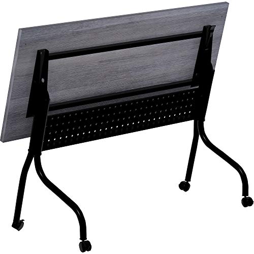 Lorell LLR59487 Charcoal Flip Top Training Table