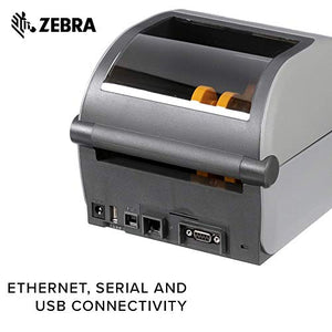 Zebra ZD620d Direct Thermal Desktop Printer with LCD Screen 203 dpi Print Width 4 in Ethernet Serial USB ZD62142-D01F00EZ (Renewed)